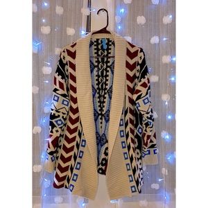 Aztec Print Cardigan